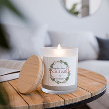 BeauTeaful 11oz Frosted Glass Candle - "Evangeline, The First Christmas Tree." Fresh Frazer Fir non- toxic