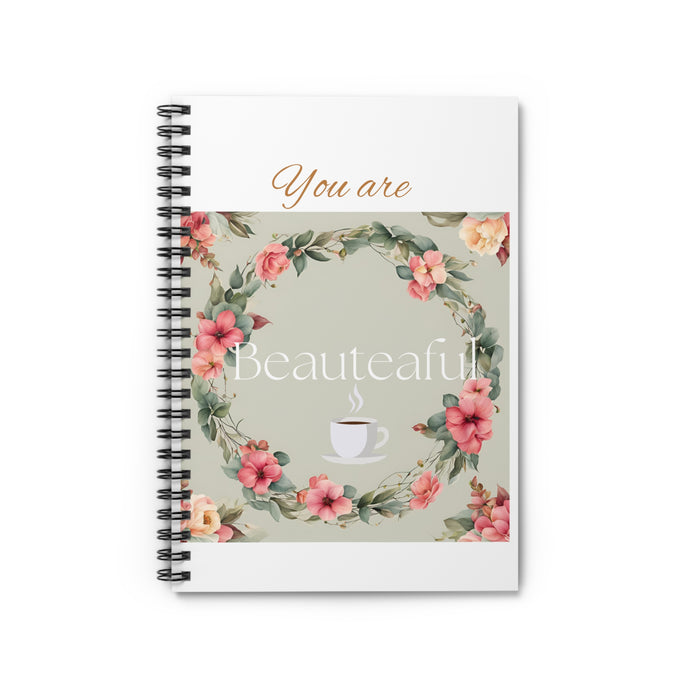 Inspirational Floral Spiral Notebook - 