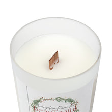 BeauTeaful 11oz Frosted Glass Candle - "Evangeline, The First Christmas Tree." Fresh Frazer Fir non- toxic