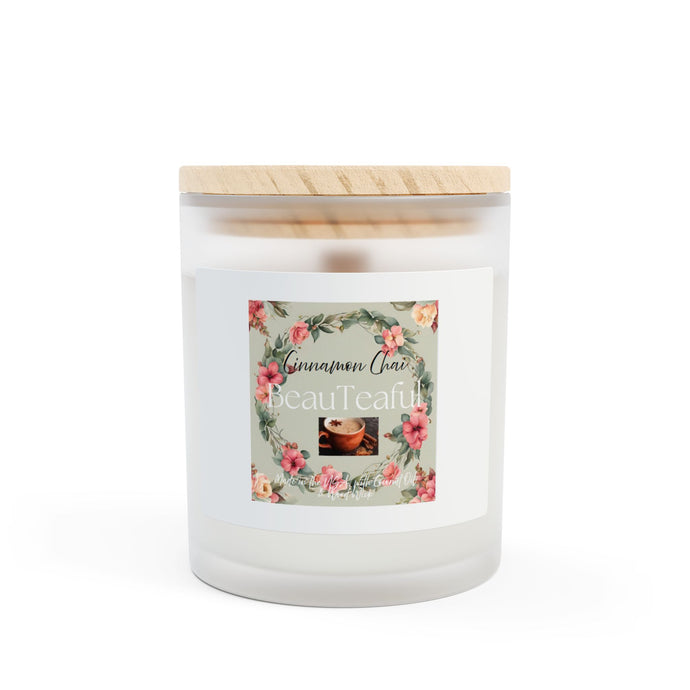 Aromatherapy Candle - Cinnamon Chai Scented - Beautéaful Collection - 11oz. Non Toxic. Made in the USA