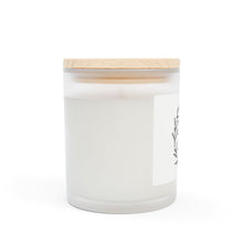 Frosted Glass Candle "BeauTEAful" - Cinnamon Chai Aromatic, clean, claming glow candle. Eco friendly. Made in USA.