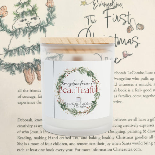 BeauTeaful 11oz Frosted Glass Candle - 
