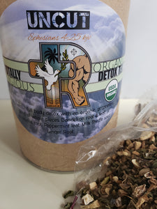 Detox Tea:  RWC -UNCUT "Totally Religious" Loose leaf Detox Tea - Caffeine free- Organic & Kosher