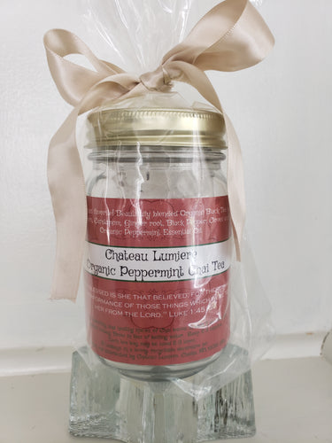 Chai Pepperment Organic Tea- Handcrafted